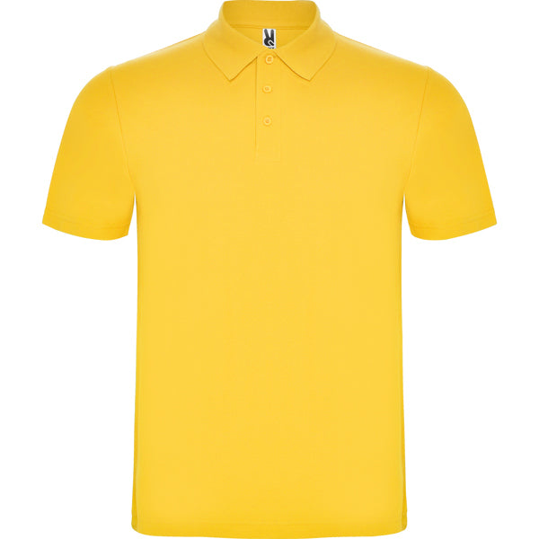 Roly Austral men's polo shirt in yellow, ready for logo printing or embroidery