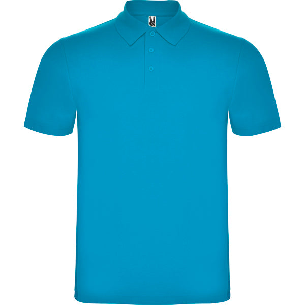 Roly Austral men's polo shirt in turquoise, ready for logo printing or embroidery