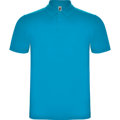 Roly Austral men's polo shirt in turquoise, ready for logo printing or embroidery