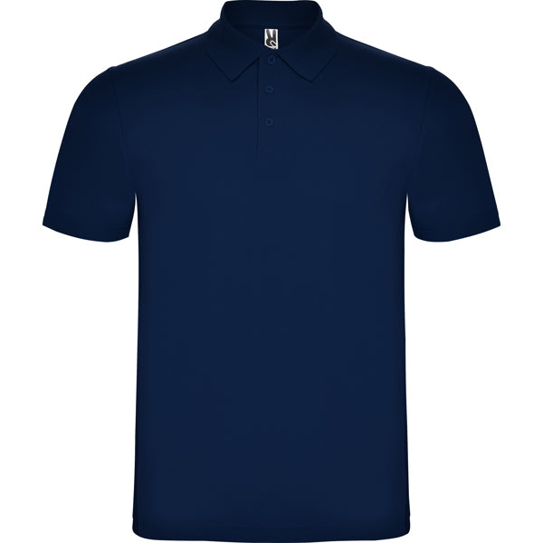 Roly Austral men's polo shirt in navy blue, ready for logo printing or embroidery