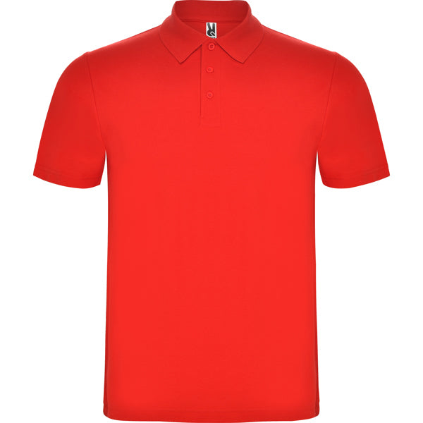Roly Austral men's polo shirt in red, ready for logo printing or embroidery