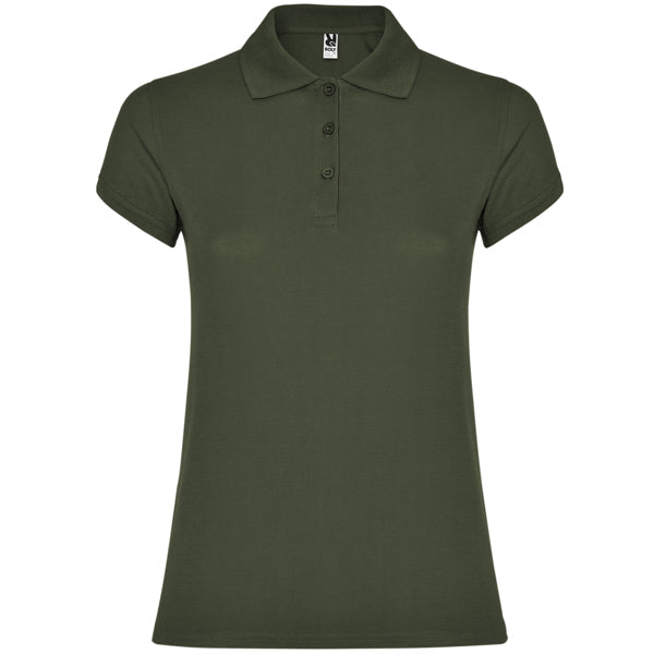 Roly Star Woman women's polo shirt in venture green, ready for logo printing or embroidery