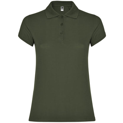 Roly Star Woman women's polo shirt in venture green, ready for logo printing or embroidery