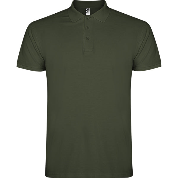 Roly Star men's polo shirt in venture green, ready for logo printing or embroidery