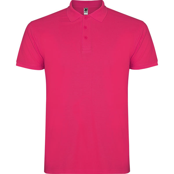 Roly Star men's polo shirt in rosette, ready for logo printing or embroidery