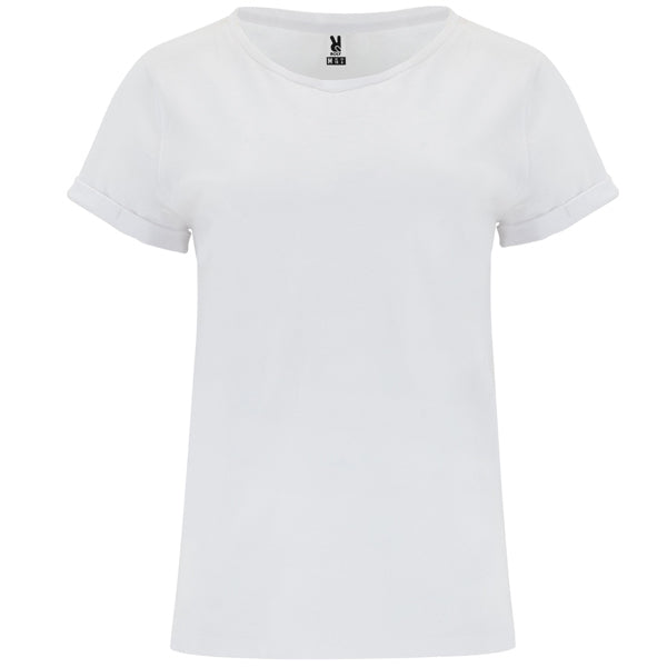 Roly Cies women's T-shirt in white, ready for logo printing or embroidery