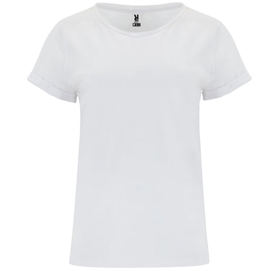 Roly Cies women's T-shirt in white, ready for logo printing or embroidery