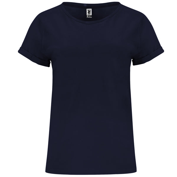 Roly Cies women's T-shirt in navy blue, ready for logo printing or embroidery
