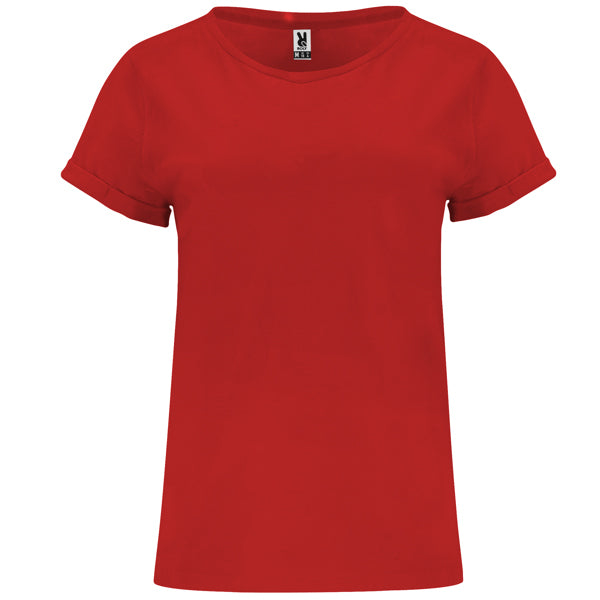 Roly Cies women's T-shirt in red, ready for logo printing or embroidery