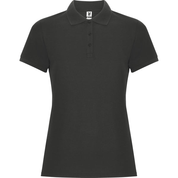 Roly Pegaso Woman Premium women's polo shirt in dark lead, ready for logo printing or embroidery