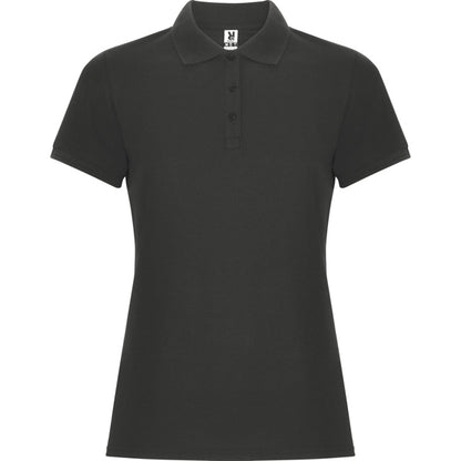 Roly Pegaso Woman Premium women's polo shirt in dark lead, ready for logo printing or embroidery