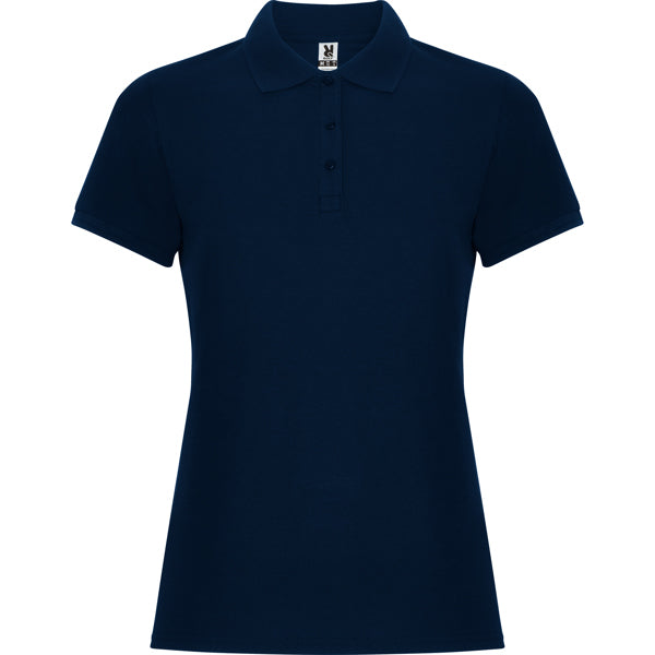 Roly Pegaso Woman Premium women's polo shirt in navy blue, ready for logo printing or embroidery