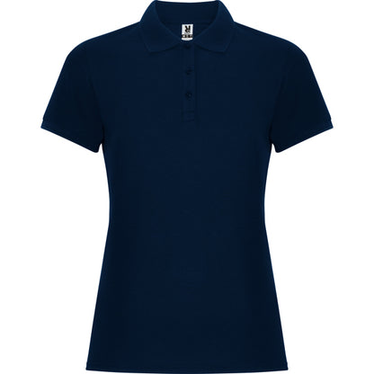 Roly Pegaso Woman Premium women's polo shirt in navy blue, ready for logo printing or embroidery