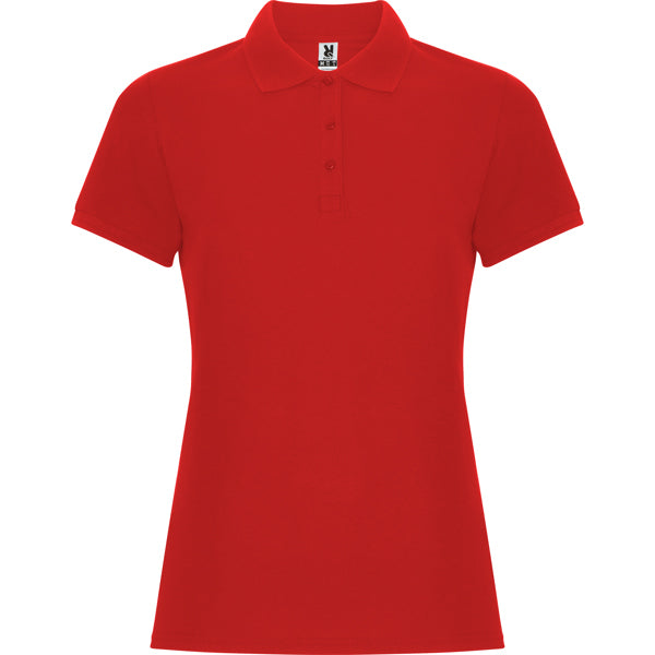 Roly Pegaso Woman Premium women's polo shirt in red, ready for logo printing or embroidery