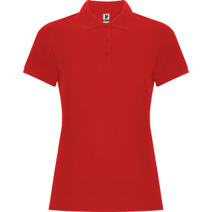 Roly Pegaso Woman Premium women's polo shirt in red, ready for logo printing or embroidery