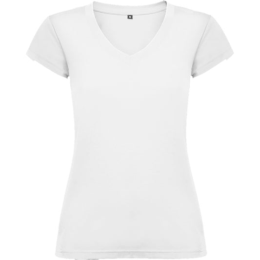 Roly Victoria women's T-shirt in white, ready for logo printing or embroidery