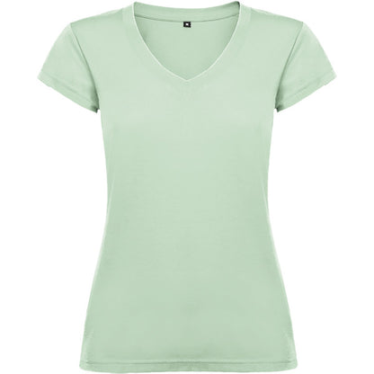 Roly Victoria women's T-shirt in mist green, ready for logo printing or embroidery