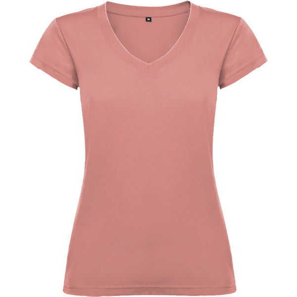 Roly Victoria women's T-shirt in clay orange, ready for logo printing or embroidery