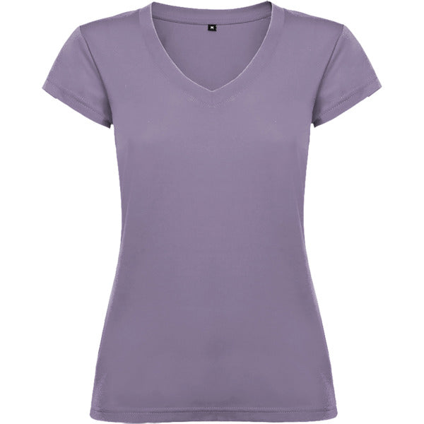 Roly Victoria women's T-shirt in lavender, ready for logo printing or embroidery