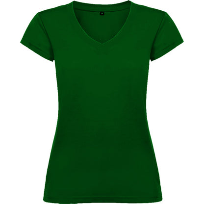 Roly Victoria women's T-shirt in bottle green, ready for logo printing or embroidery