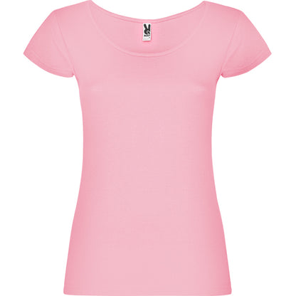 Roly Guadalupe women's T-shirt in light pink, ready for logo printing or embroidery