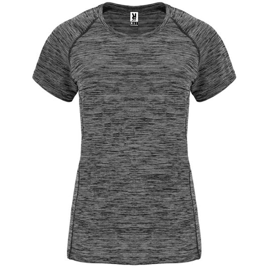 Roly Austin Woman women's T-shirt in heather black, ready for logo printing or embroidery