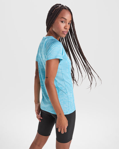 Roly Austin Woman women's T-shirt in heather black, alternative view, ready for logo printing or embroidery