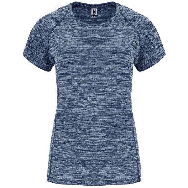 Roly Austin Woman women's T-shirt in heather navy blue, ready for logo printing or embroidery