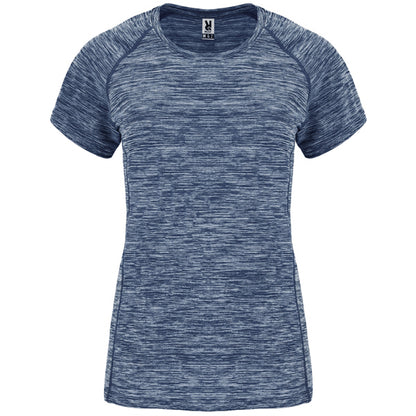 Roly Austin Woman women's T-shirt in heather navy blue, ready for logo printing or embroidery