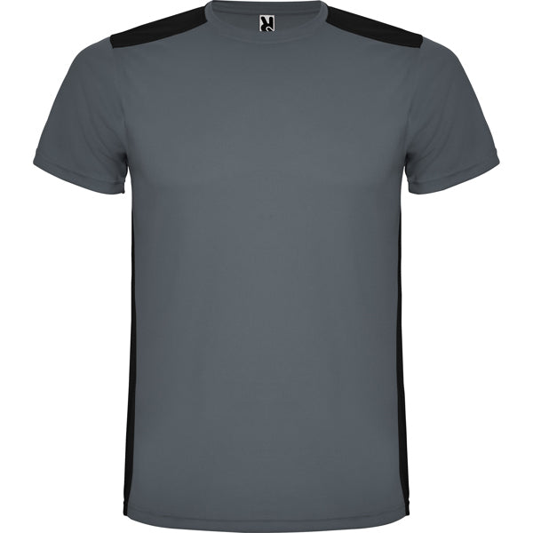 Roly Detroit men's T-shirt in ebony/black, ready for logo printing or embroidery
