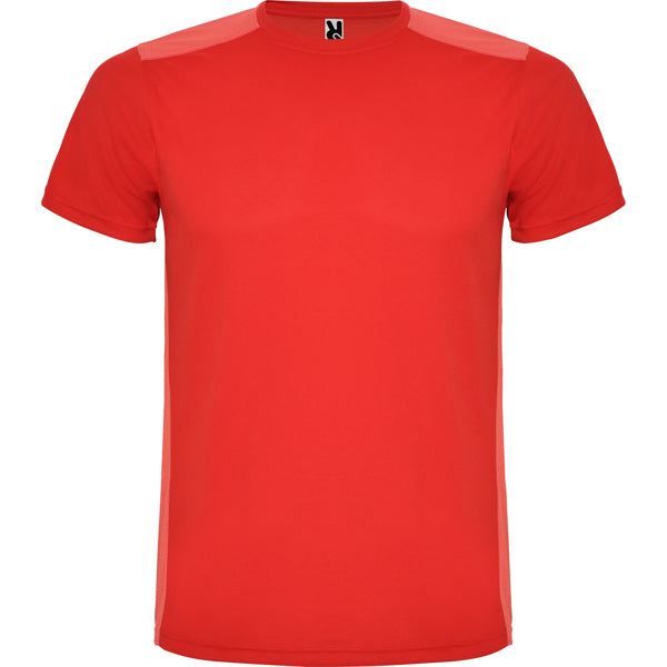 Roly Detroit men's T-shirt in red/light red, ready for logo printing or embroidery