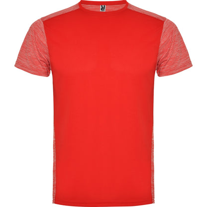 Roly Zolder men's T-shirt in red/heather red, ready for logo printing or embroidery
