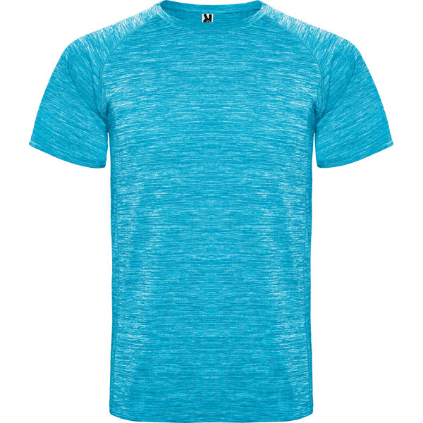 Roly Austin men's T-shirt in heather turquoise, ready for logo printing or embroidery