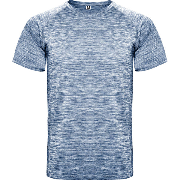 Roly Austin men's T-shirt in heather navy blue, ready for logo printing or embroidery