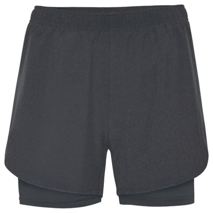 Roly Lanus women's shorts in ebony/ebony, ready for logo printing or embroidery