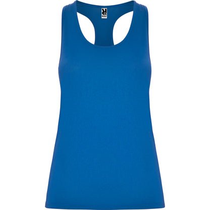 Roly Aida women's tank top in royal blue, ready for logo printing or embroidery