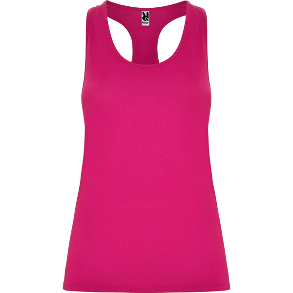 Roly Aida women's tank top in rosette, ready for logo printing or embroidery