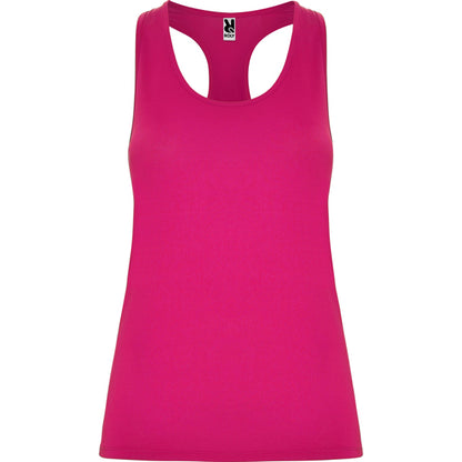Roly Aida women's tank top in rosette, ready for logo printing or embroidery