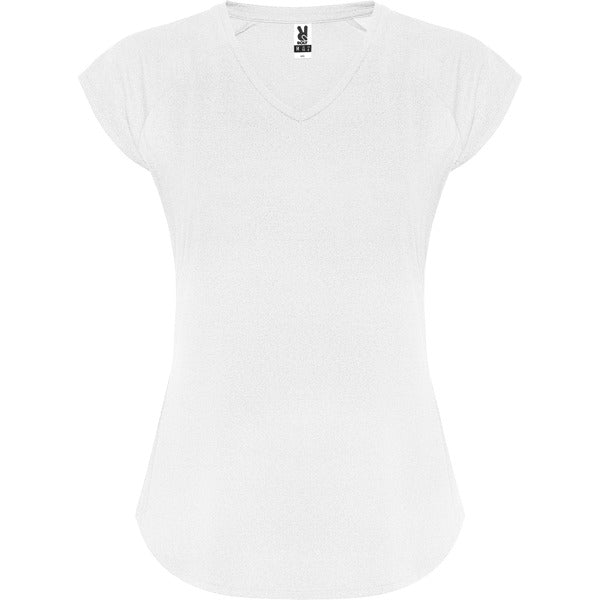 Roly Avus women's T-shirt in white, ready for logo printing or embroidery