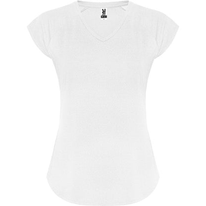 Roly Avus women's T-shirt in white, ready for logo printing or embroidery
