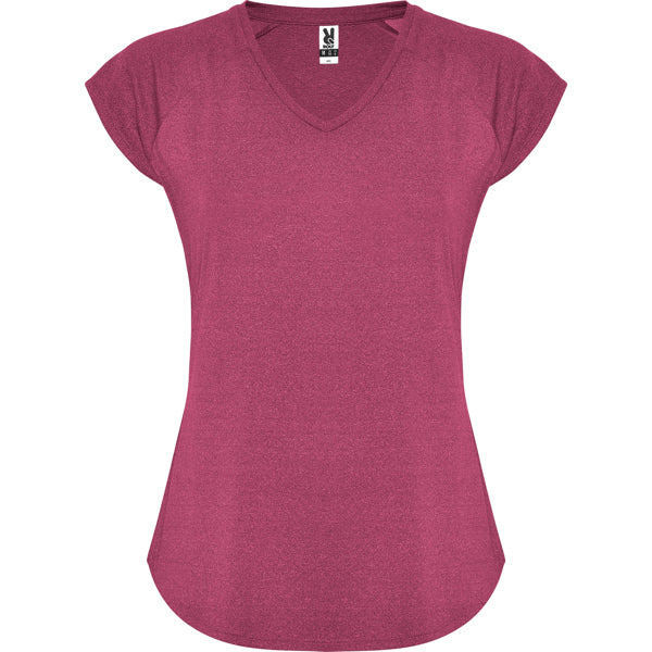 Roly Avus women's T-shirt in heather rosette, ready for logo printing or embroidery