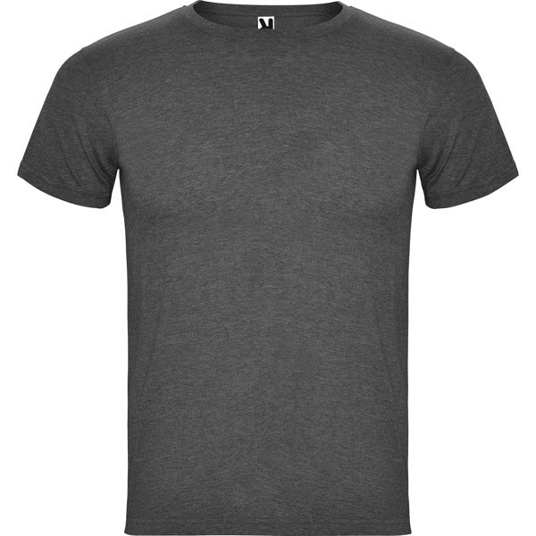 Roly Fox men's T-shirt in heather black, ready for logo printing or embroidery