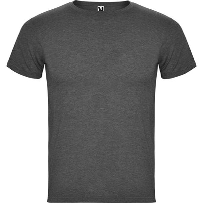 Roly Fox men's T-shirt in heather black, ready for logo printing or embroidery