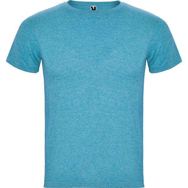 Roly Fox men's T-shirt in heather turquoise, ready for logo printing or embroidery