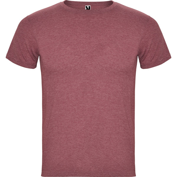 Roly Fox men's T-shirt in heather garnet, ready for logo printing or embroidery