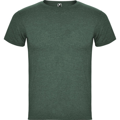 Roly Fox men's T-shirt in heather bottle green, ready for logo printing or embroidery