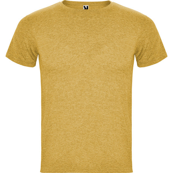 Roly Fox men's T-shirt in heather mustard, ready for logo printing or embroidery