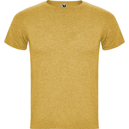 Roly Fox men's T-shirt in heather mustard, ready for logo printing or embroidery
