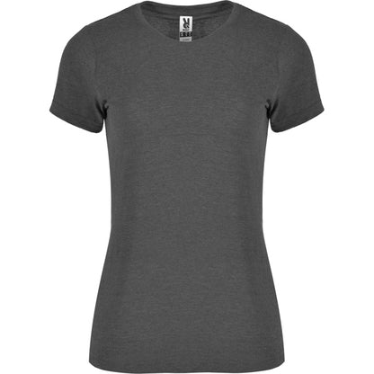 Roly Fox Woman women's T-shirt in heather black, ready for logo printing or embroidery