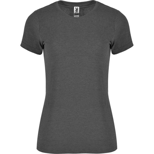 Roly Fox Woman women's T-shirt in heather black, ready for logo printing or embroidery